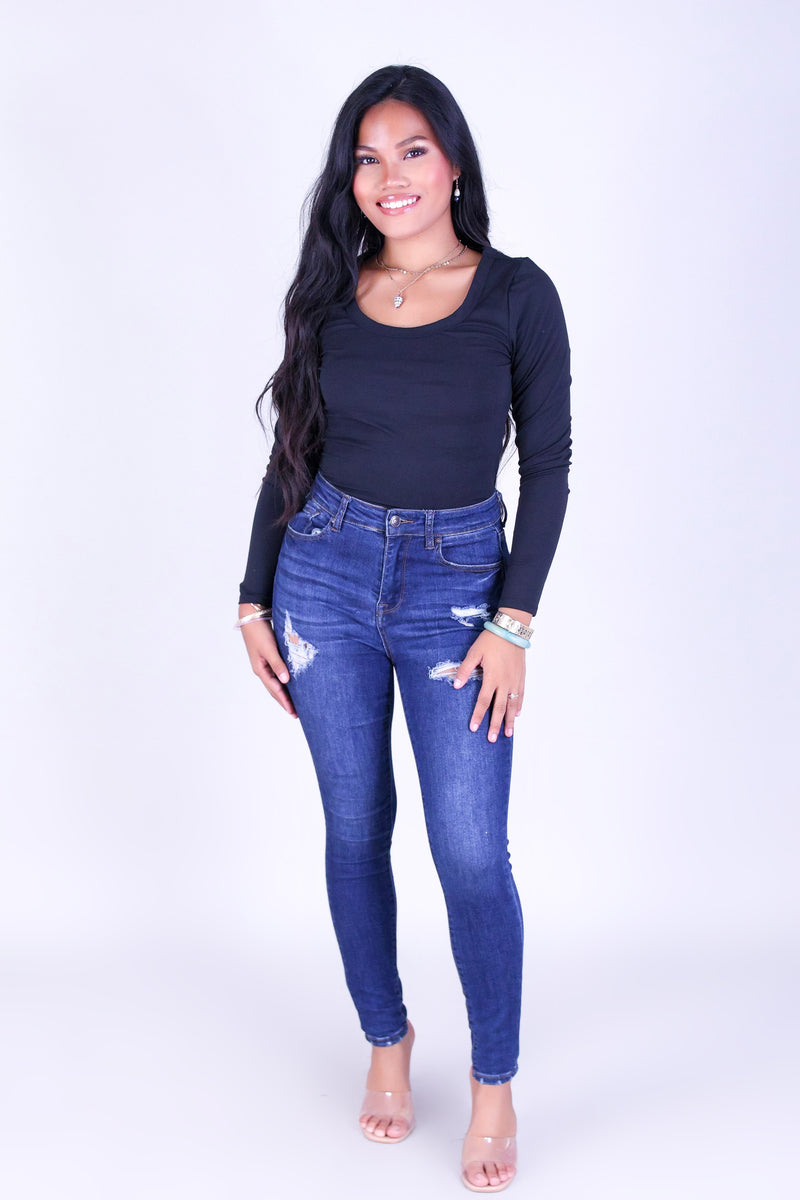 BLUSH SOFT LONG SLEEVE TOP