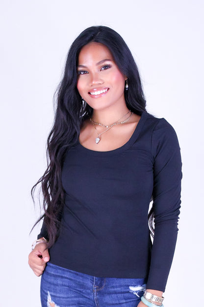 BLUSH SOFT LONG SLEEVE TOP