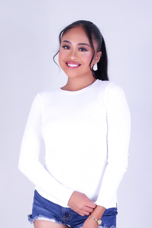 SMOOTH LINES LONG SLEEVE TOP