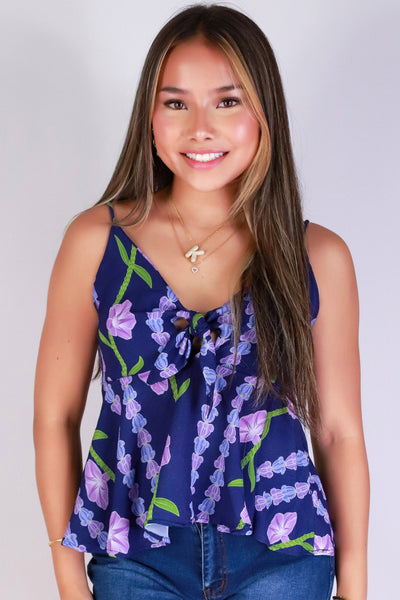 Jeans Warehouse Hawaii - TANK PRINT WOVEN DRESSY TOPS - POHUEHUE TOP | By LUZ