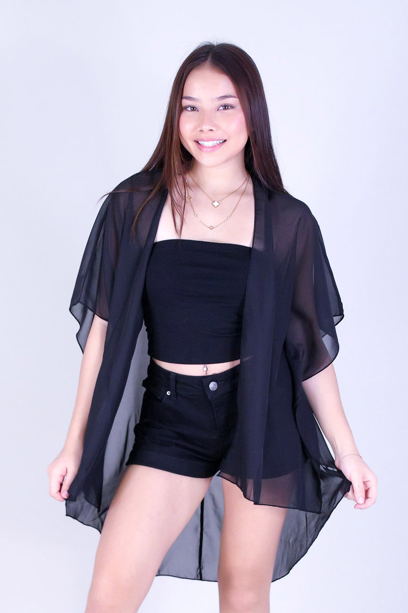 WHISPER CHIFFON CARDIGAN