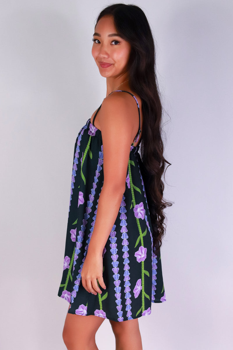 Jeans Warehouse Hawaii - S/L SHORT PRINT DRESSES - POHUEHUE DRESS | By LUZ
