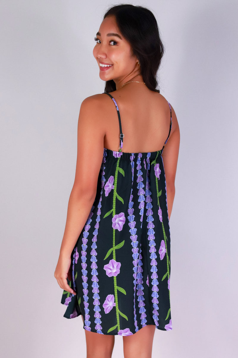 Jeans Warehouse Hawaii - S/L SHORT PRINT DRESSES - POHUEHUE DRESS | By LUZ