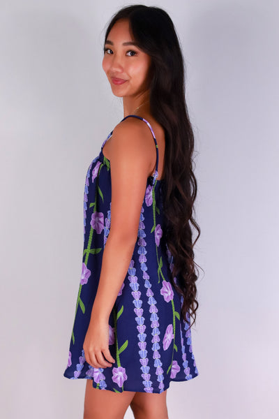 Jeans Warehouse Hawaii - S/L SHORT PRINT DRESSES - POHUEHUE DRESS | By LUZ