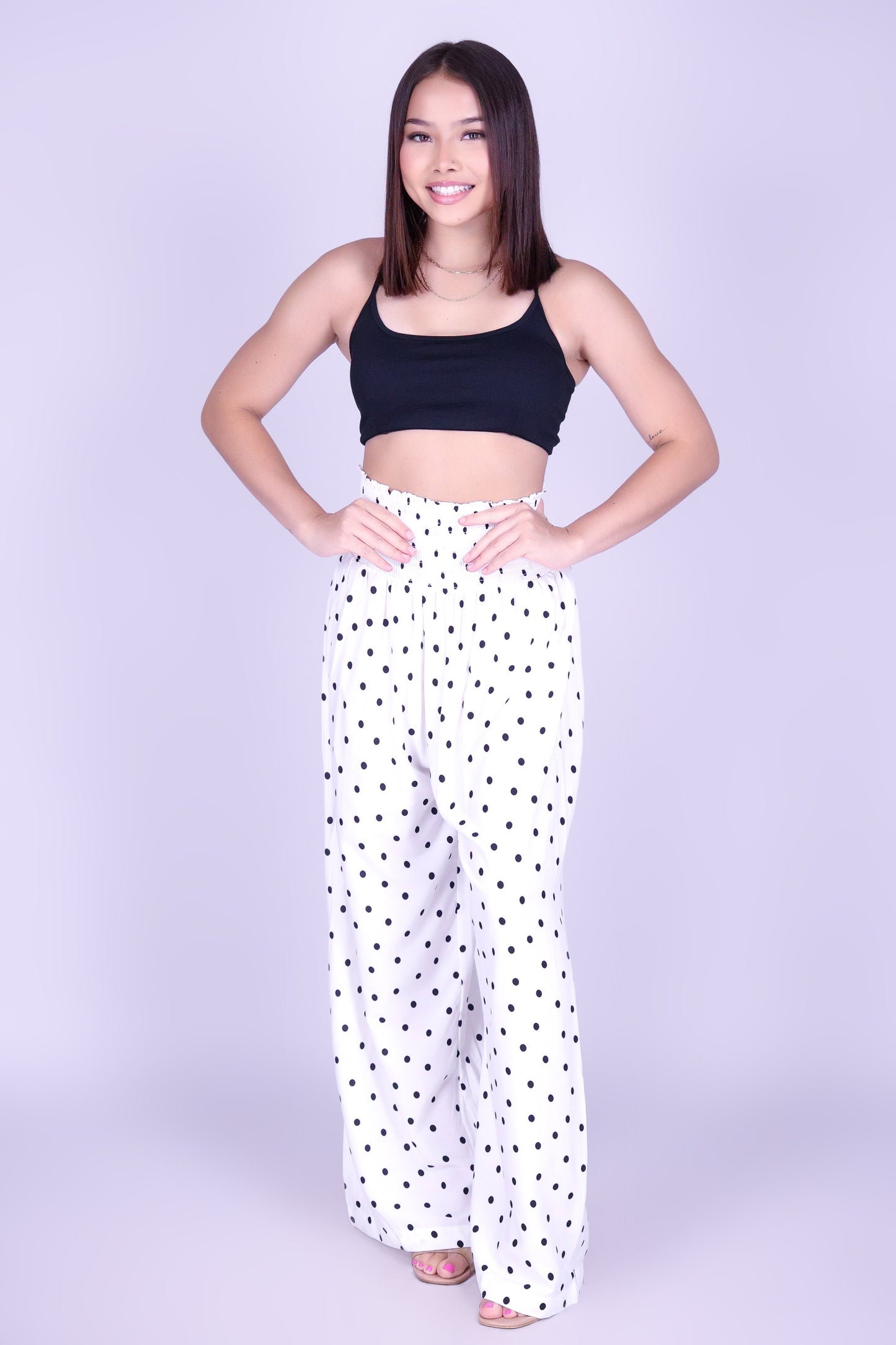 SWEET SPOT SMOCKED WAIST PANTS