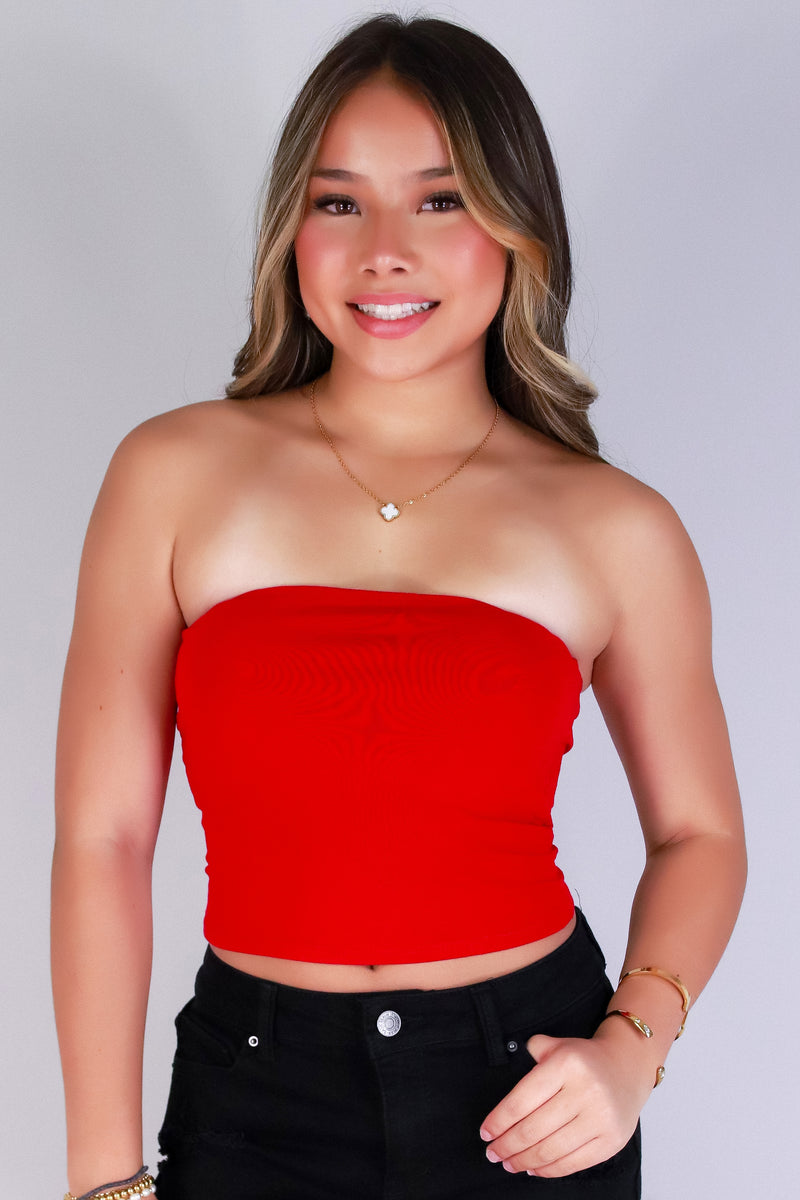 Jeans Warehouse Hawaii - TANK/TUBE SOLID BASIC - NEW EDITION TUBE TOP | By CRESCITA APPAREL/SHINE I