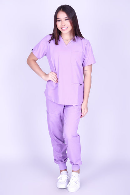 HERE TO HELP SCRUB TOP