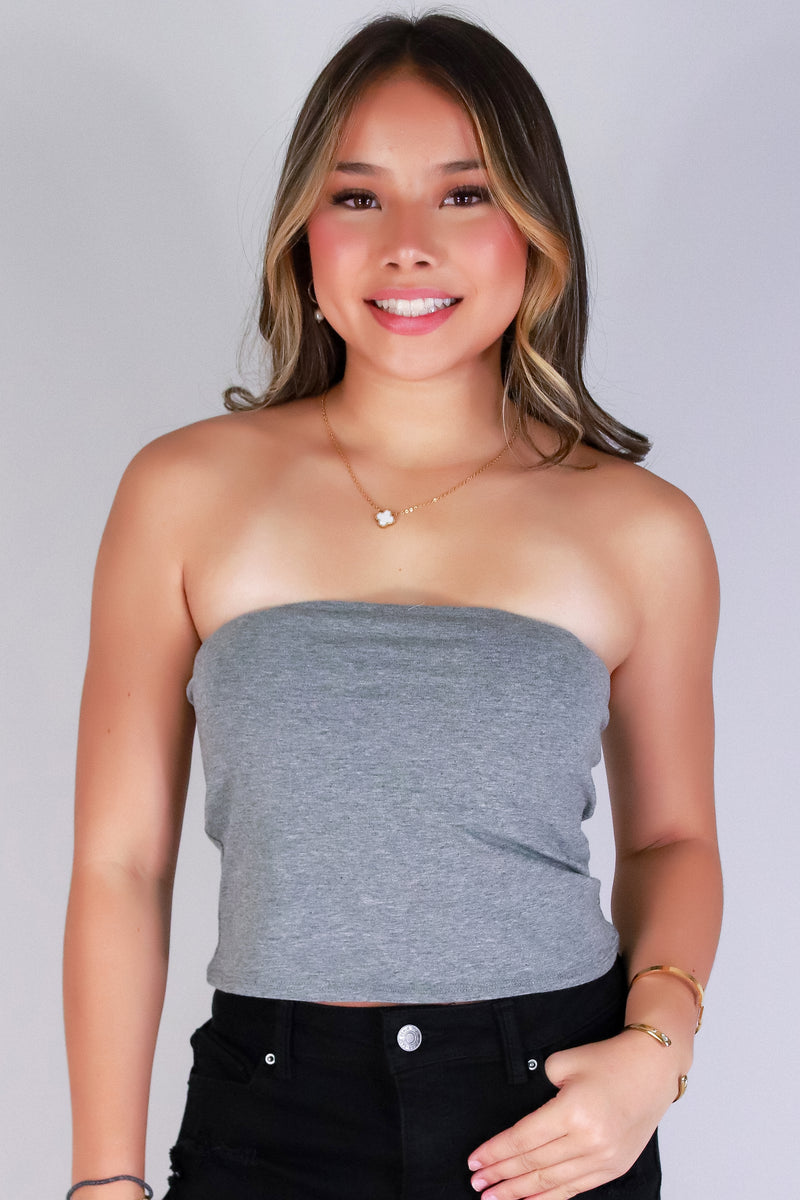 Jeans Warehouse Hawaii - TANK/TUBE SOLID BASIC - NEW EDITION TUBE TOP | By CRESCITA APPAREL/SHINE I