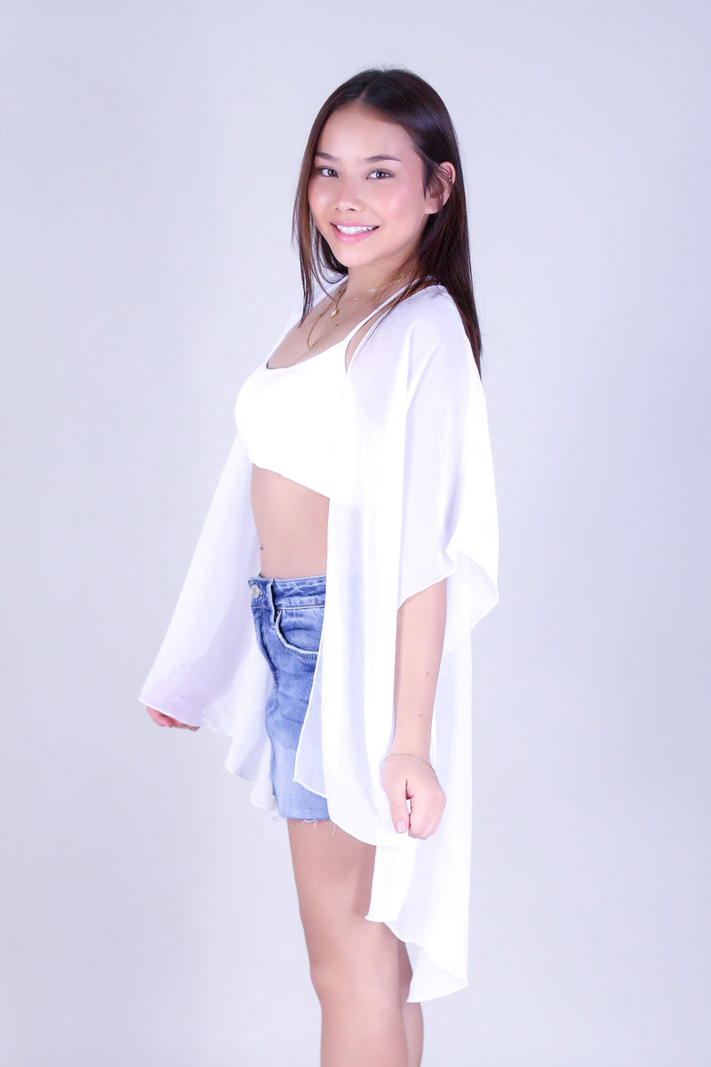 WHISPER CHIFFON CARDIGAN