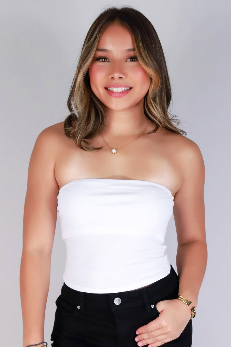 Jeans Warehouse Hawaii - TANK/TUBE SOLID BASIC - NEW EDITION TUBE TOP | By CRESCITA APPAREL/SHINE I