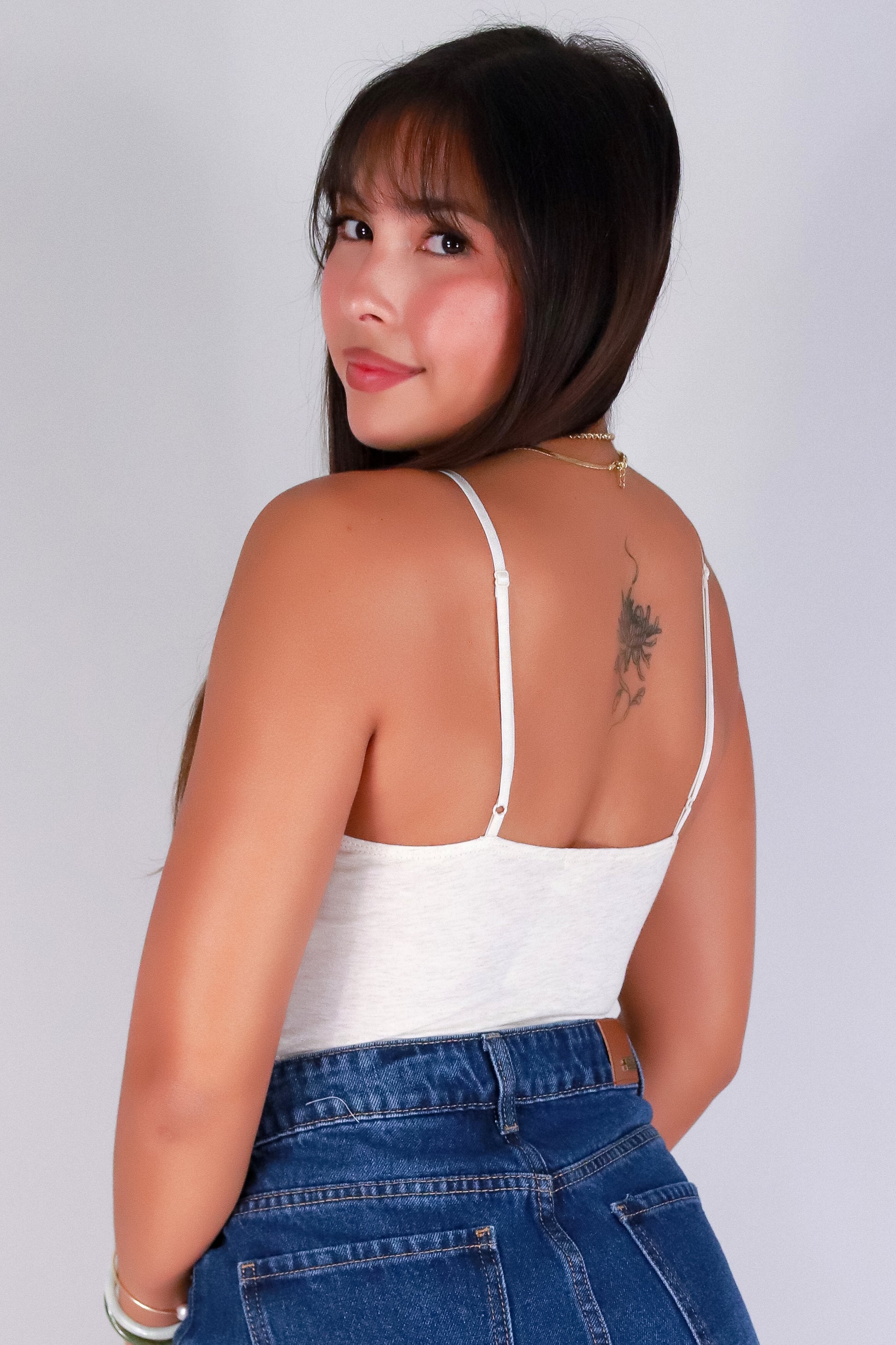 Jeans Warehouse Hawaii - SL CASUAL SOLID - SWEET TRIM CROP TOP | By CRESCITA APPAREL/SHINE I