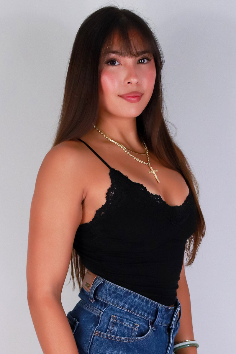 Jeans Warehouse Hawaii - SL CASUAL SOLID - SWEET TRIM CROP TOP | By CRESCITA APPAREL/SHINE I