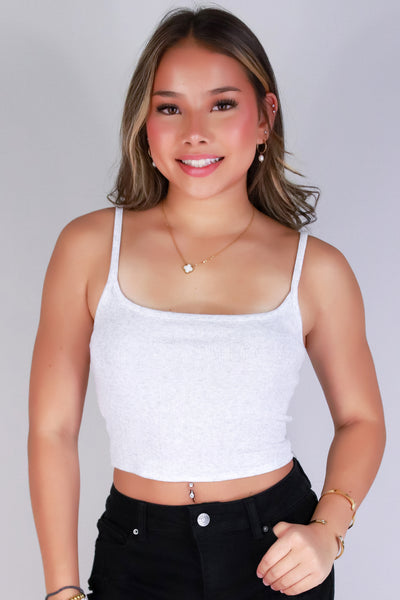 Jeans Warehouse Hawaii - SL CASUAL SOLID - DAILY DOSE CROP TANK | By CRESCITA APPAREL/SHINE I