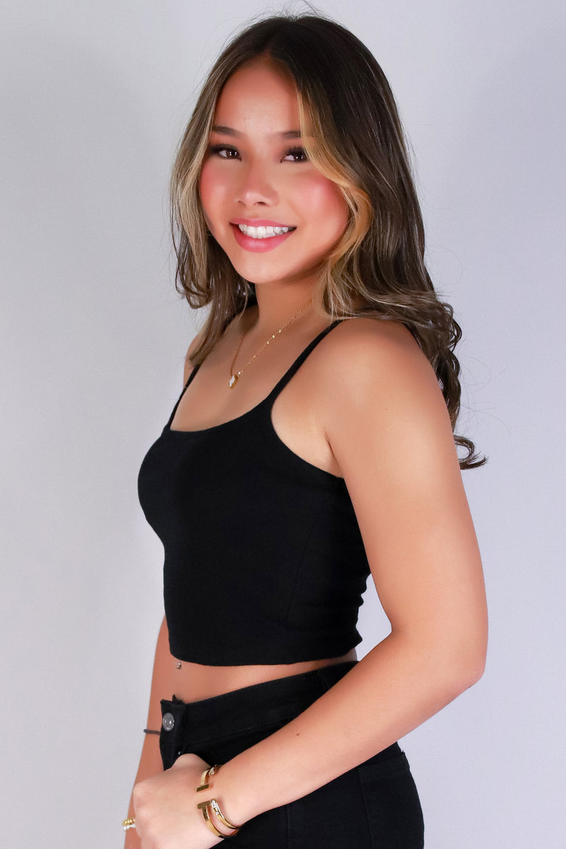 Jeans Warehouse Hawaii - TANK/TUBE SOLID BASIC - JUST FORGET IT CROP TOP | By SHINE IMPORTS /BOZZOLO