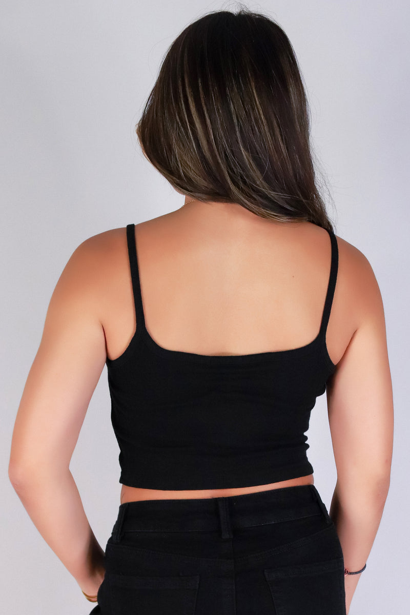 Jeans Warehouse Hawaii - SL CASUAL SOLID - DAILY DOSE CROP TANK | By CRESCITA APPAREL/SHINE I