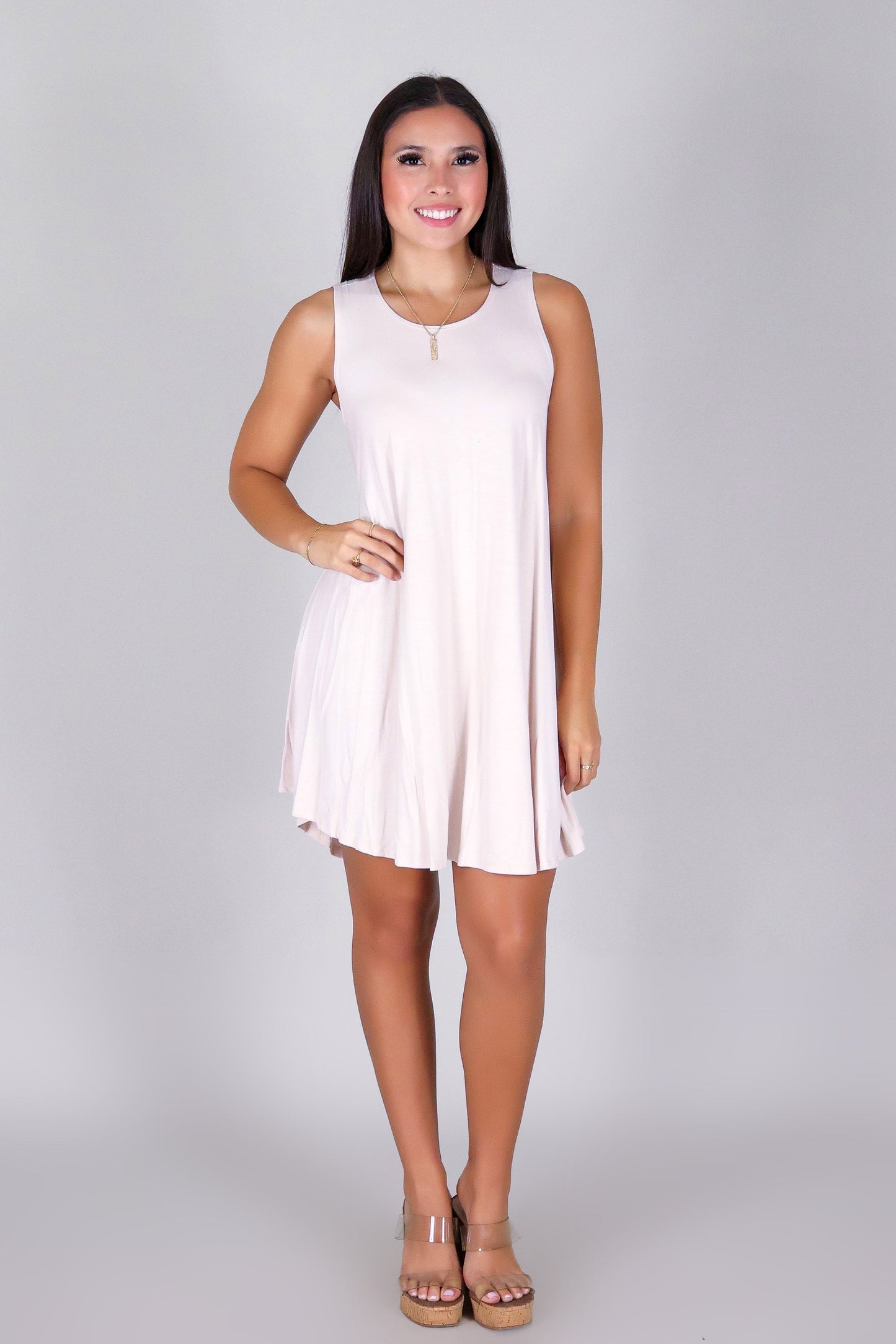TWIRL AWAY TRAPEZE DRESS