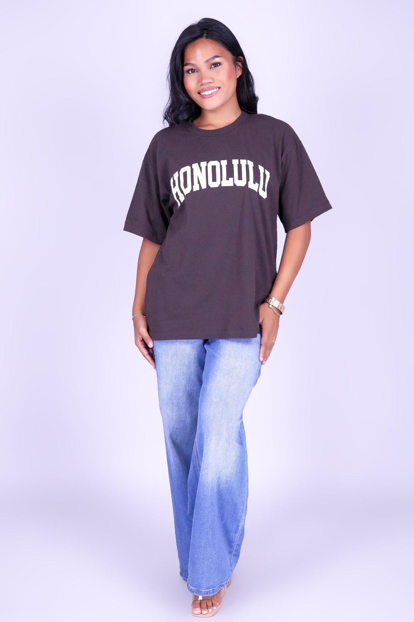 HONOLULU OVERSIZED VARSITY TEE