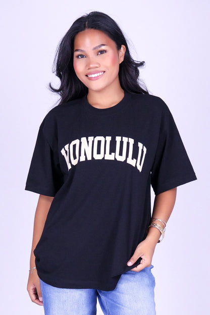 HONOLULU OVERSIZED VARSITY TEE