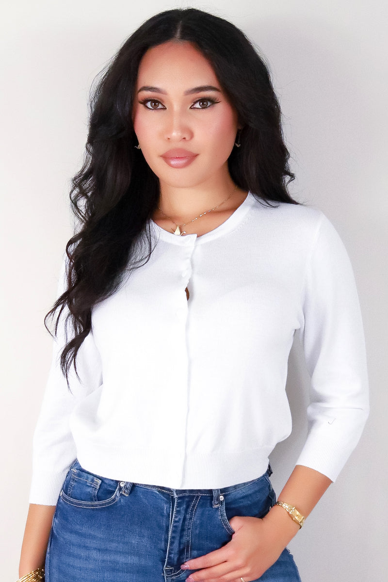 Jeans Warehouse Hawaii - SOLID SHT SLV CARDIGANS - STOP AND STARE SWEATER | By CIELO