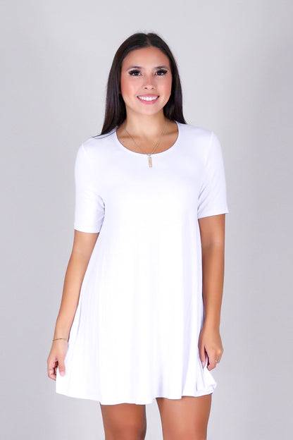 MEADOW SWAY TRAPEZE DRESS