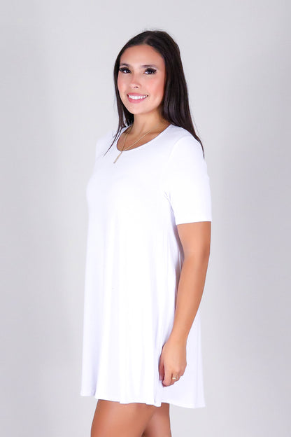 MEADOW SWAY TRAPEZE DRESS