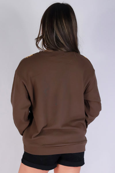 Jeans Warehouse Hawaii - SOLID LONG SLV TOPS - PUAKENIKENI LEI SWEATER | By ROCK & ROSE BY CHERIE