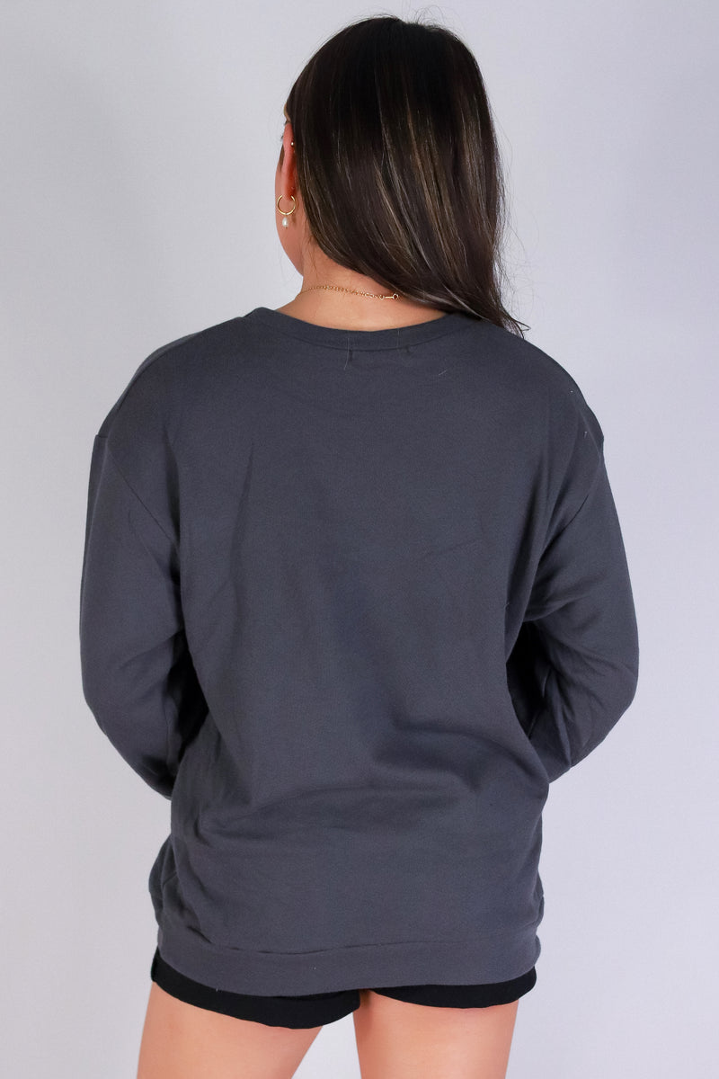 Jeans Warehouse Hawaii - SOLID LONG SLV TOPS - HAWAII OUTLINE SWEATER | By ROCK & ROSE BY CHERIE