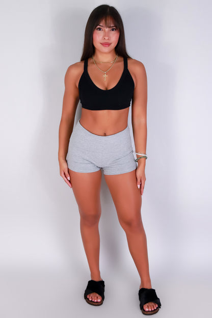 Jeans Warehouse Hawaii - KNIT HOT SHORTS - DON'T HAVE TO TELL FOLD OVER SHORTS | By POPULAR 21