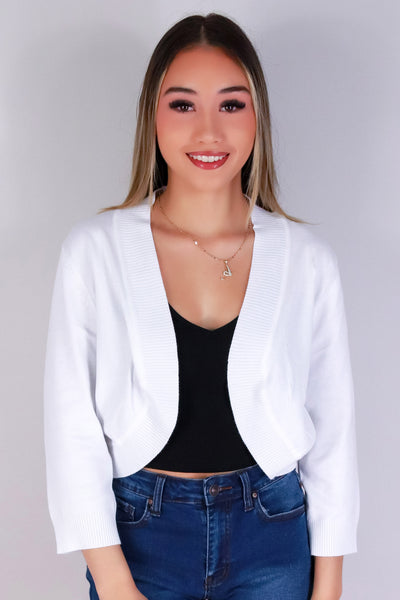Jeans Warehouse Hawaii - SOLID SHT SLV CARDIGANS - GIVE IDEAS BOLERO TOP | By CIELO