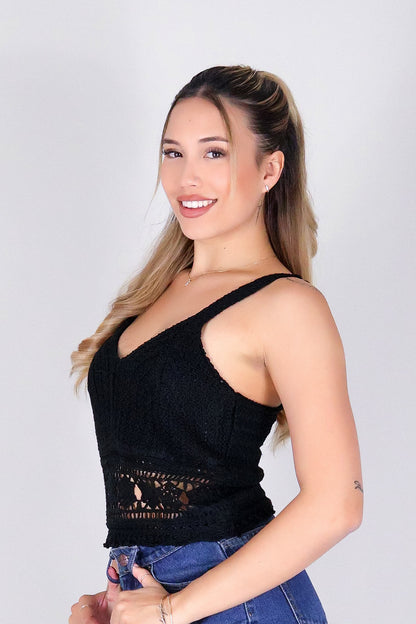 SUNKISSED THREADS CROCHET CROP TOP