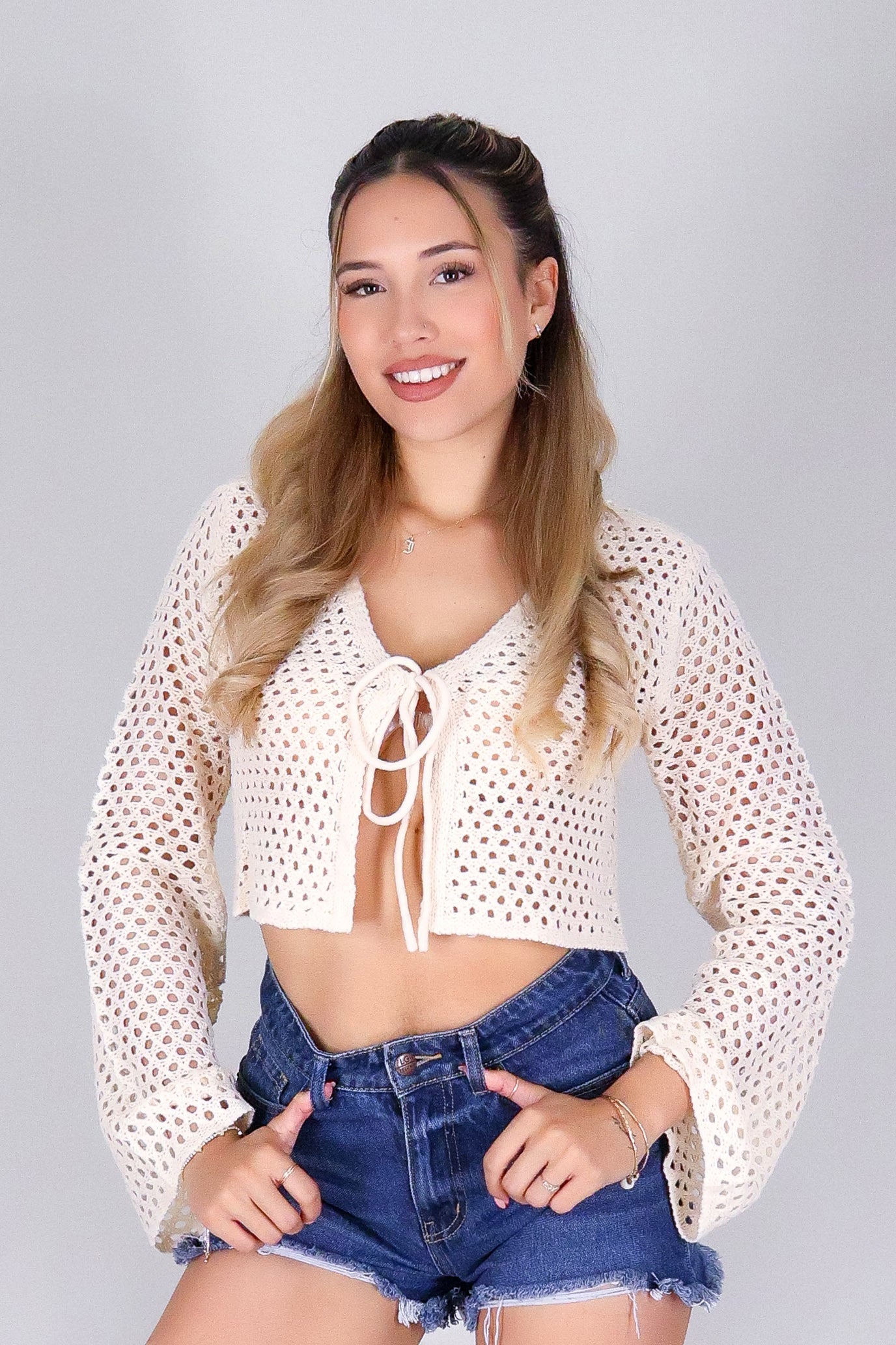 STAY SOFT CROCHET CARDIGAN