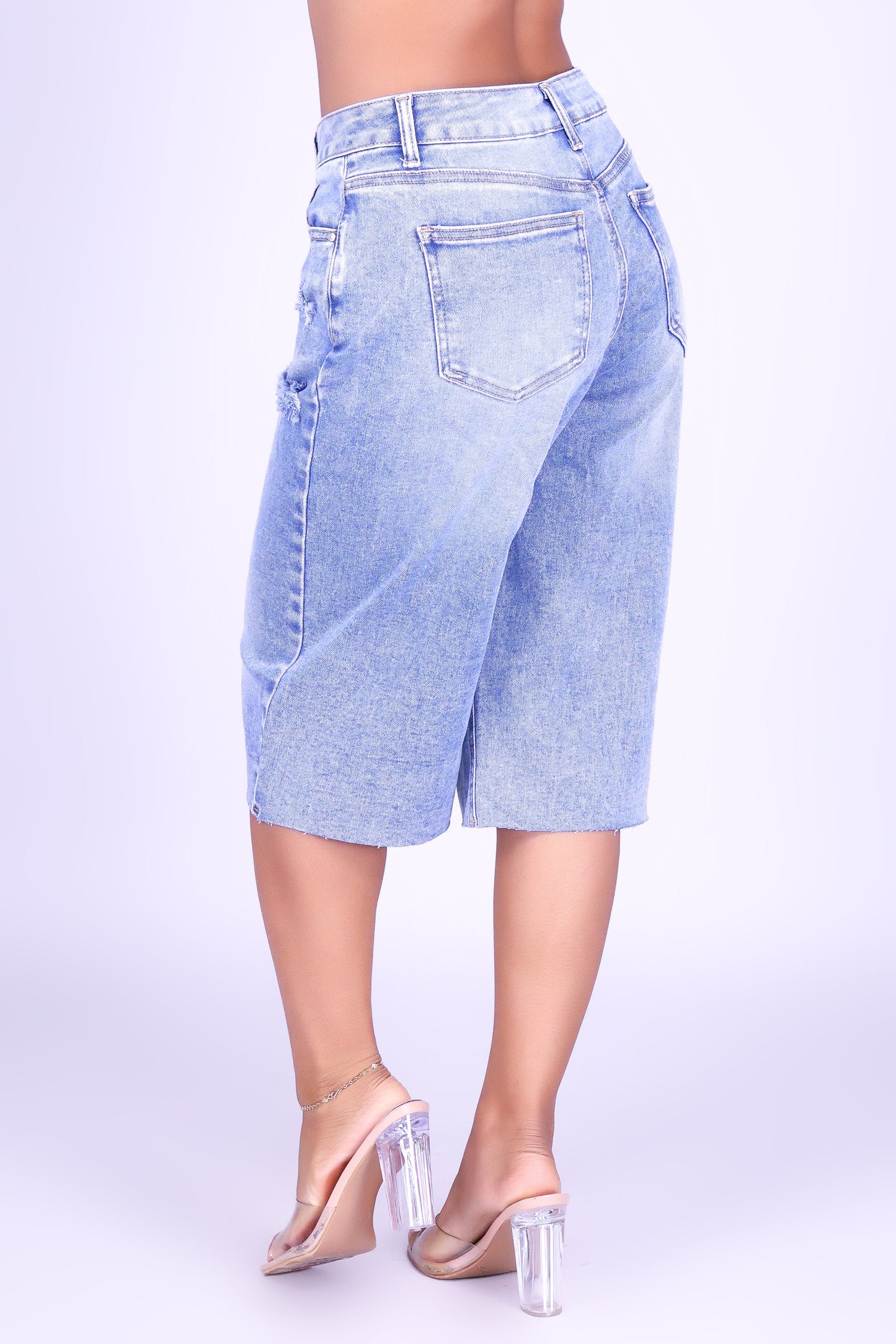 NO PLANS DISTRESSED JORTS
