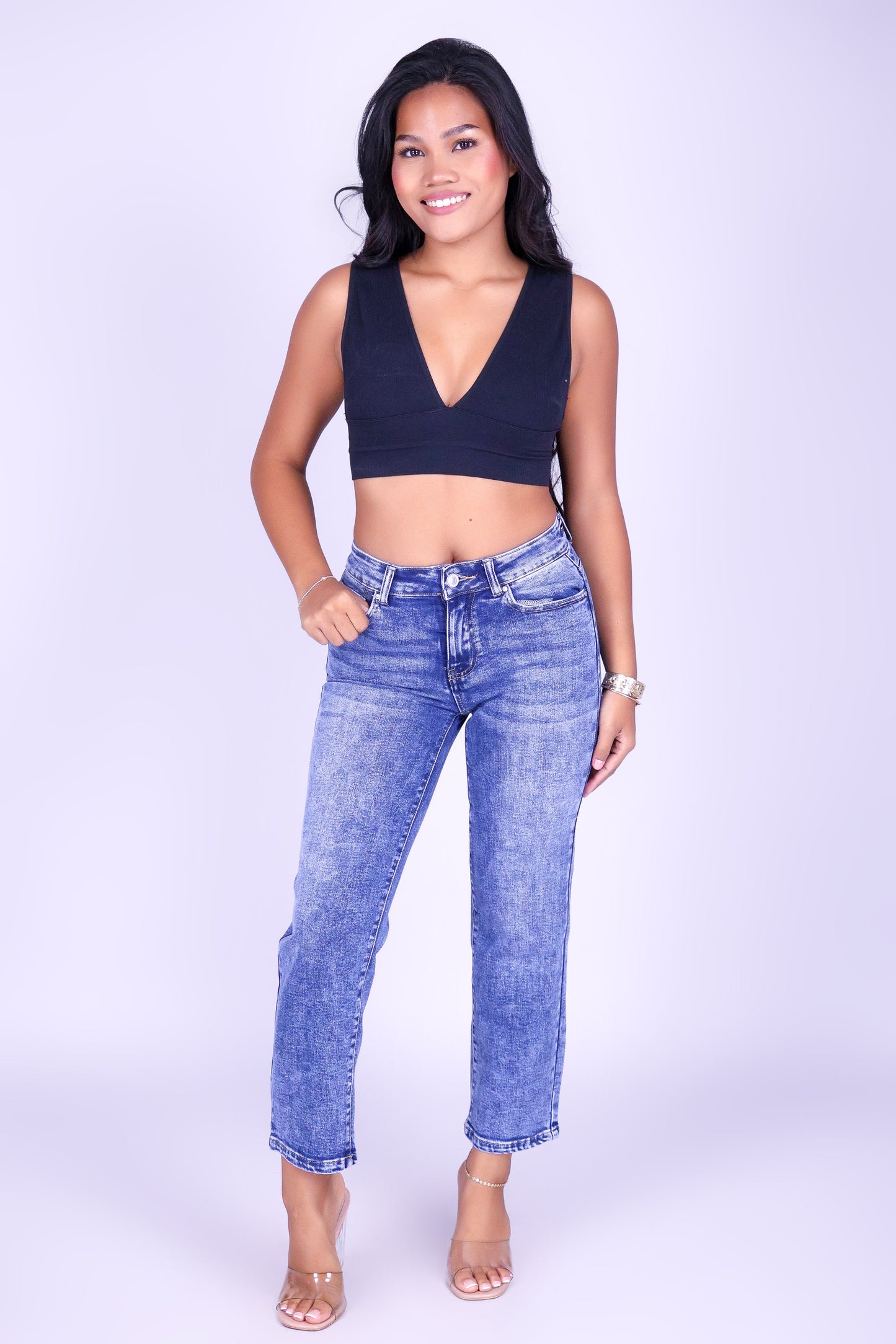 LET ME HELP YOU DENIM CAPRI'S