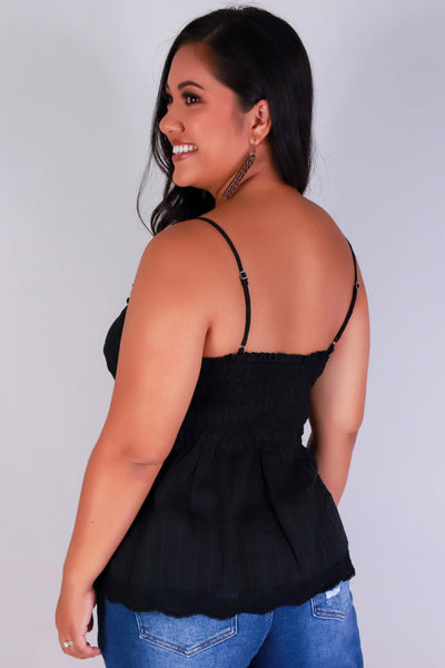 Jeans Warehouse Hawaii - PLUS S/L SOLID WOVEN TOPS - YOU'LL MISS ME BABYDOLL TOP | By ZENOBIA