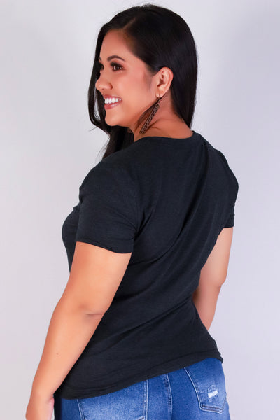 Jeans Warehouse Hawaii - PLUS BASIC V NECK TEES - TO YOURSELF TOP | By ROSIO
