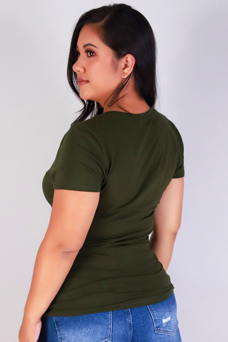 Jeans Warehouse Hawaii - PLUS BASIC V NECK TEES - I DON&
