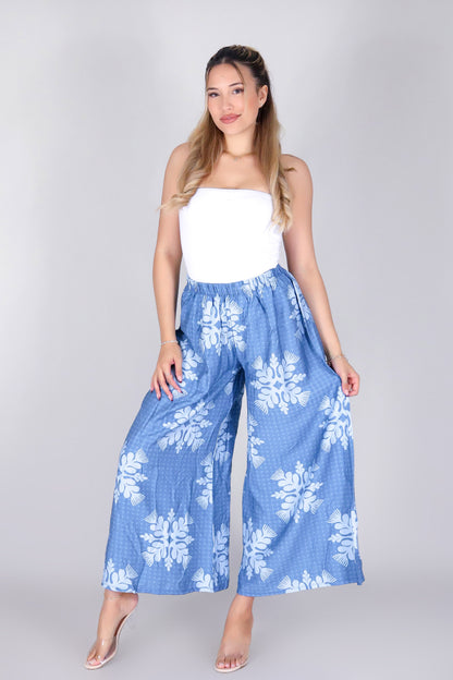 GINGHAM OHIA PALAZZO PANTS