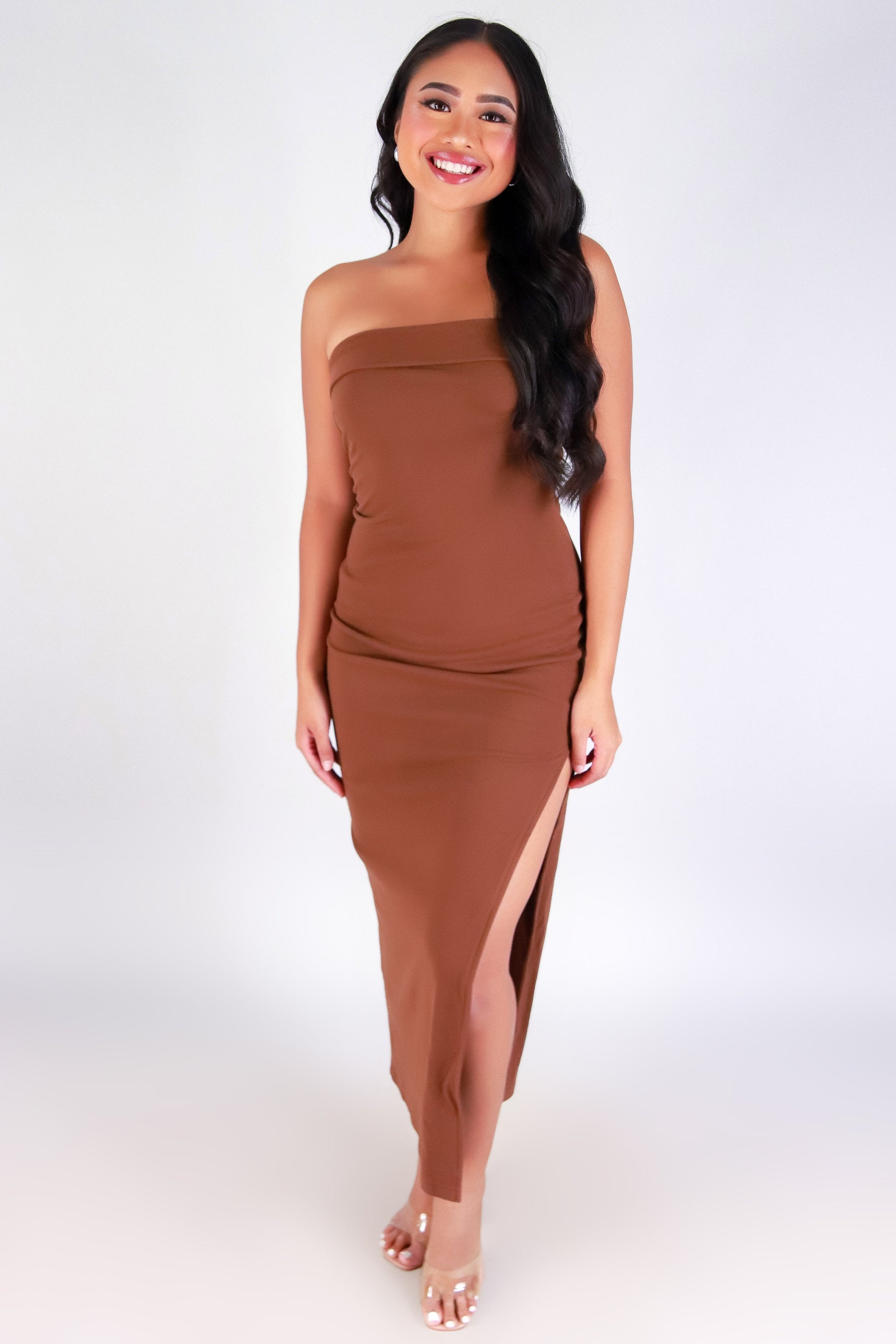 Jeans Warehouse Hawaii - TUBE LONG SOLID DRESSES - SLEEK SEDUCTION TUBE DRESS | By HYFVE