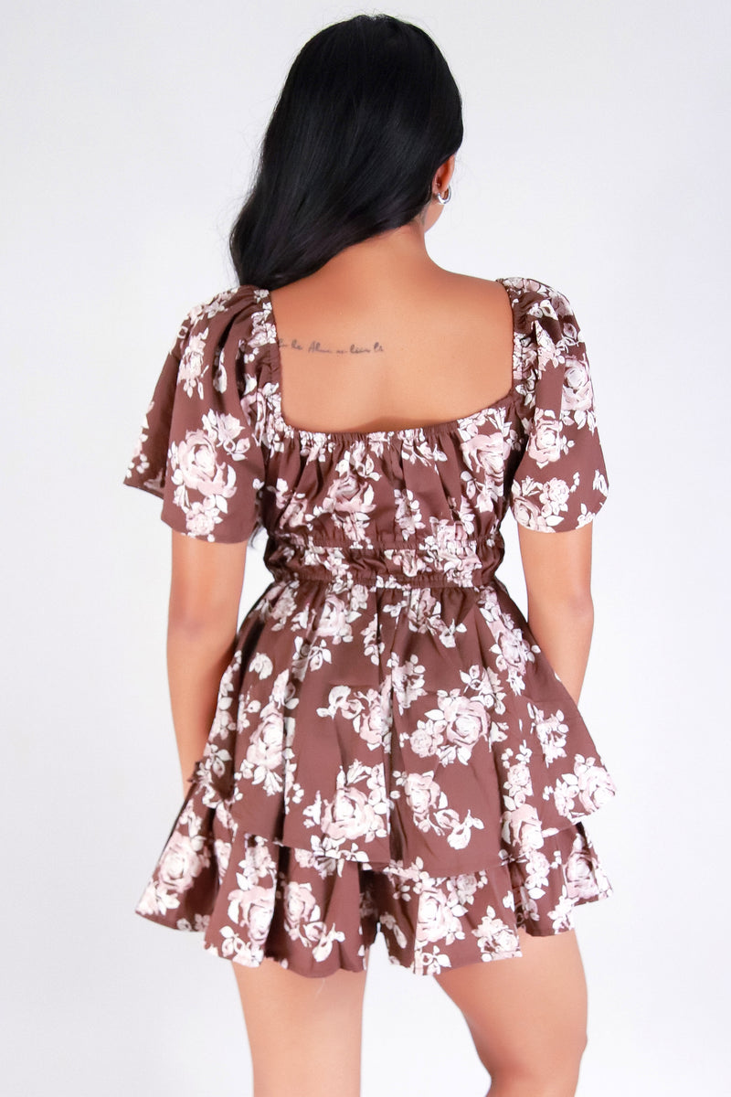 Jeans Warehouse Hawaii - S/L SHORT PRINT DRESSES - SWEET LIKE SUNDAY DRESS | By GOGO APPAREL INC