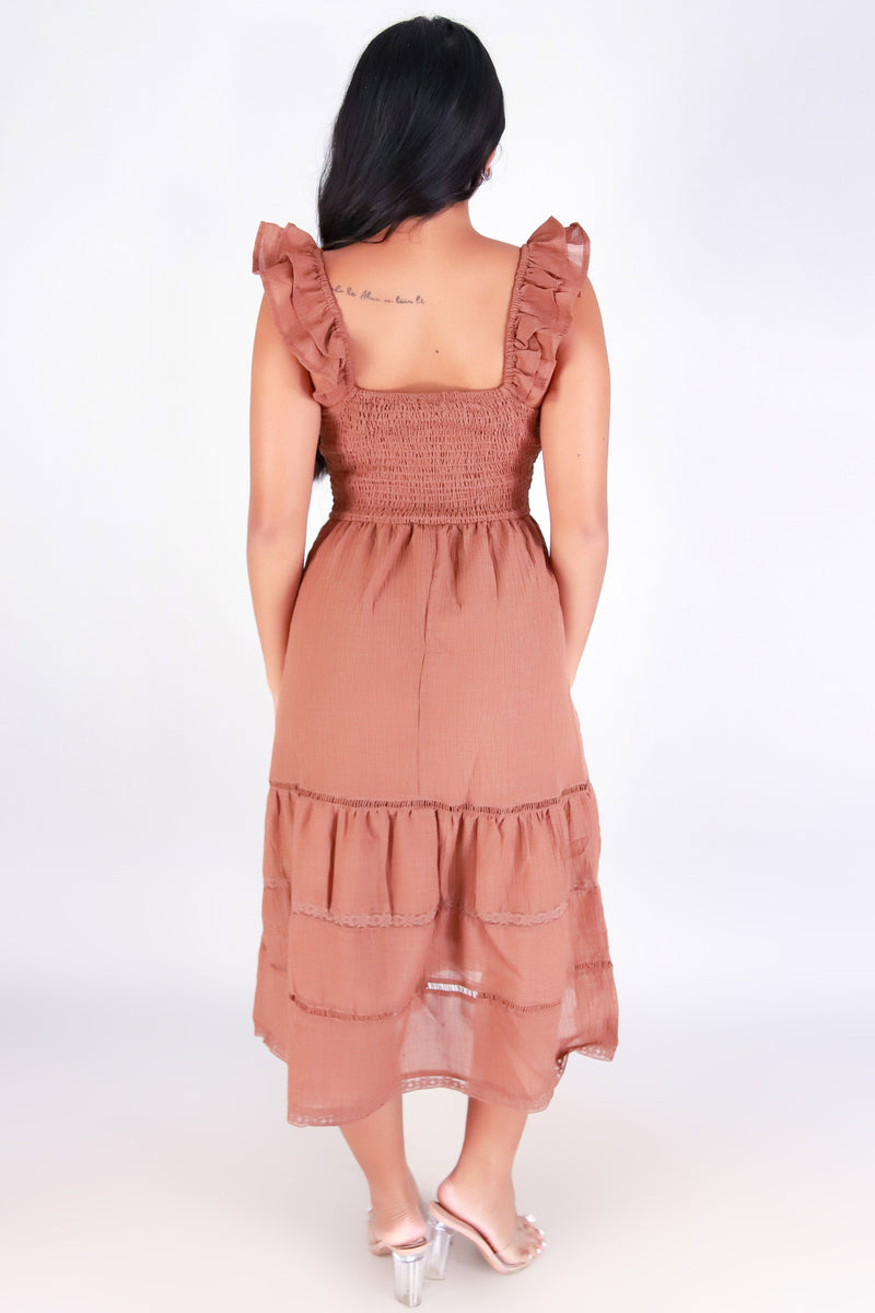 Jeans Warehouse Hawaii - S/L LONG SOLID DRESSES - DAYDREAM DARLING DRESS | By GOGO APPAREL INC