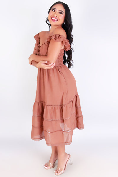 Jeans Warehouse Hawaii - S/L LONG SOLID DRESSES - DAYDREAM DARLING DRESS | By GOGO APPAREL INC