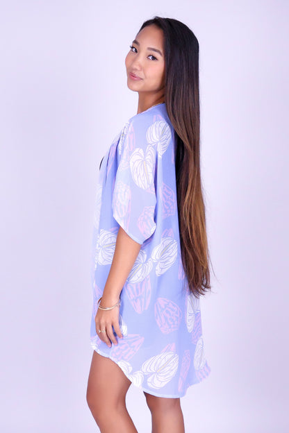 ANTHURIUM SHELL CHIFFON CARDIGAN