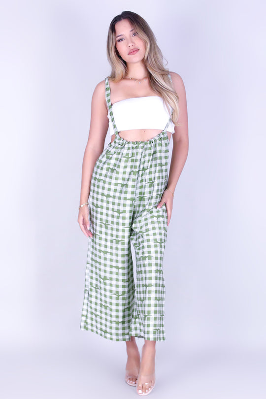 IWA PALAKA TIE-BACK OVERALL JUMPSUIT