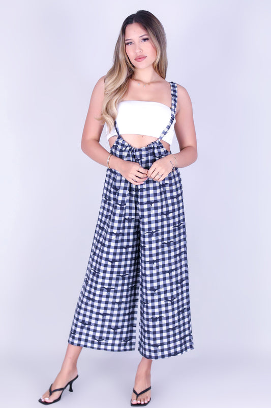 IWA PALAKA TIE-BACK OVERALL JUMPSUIT