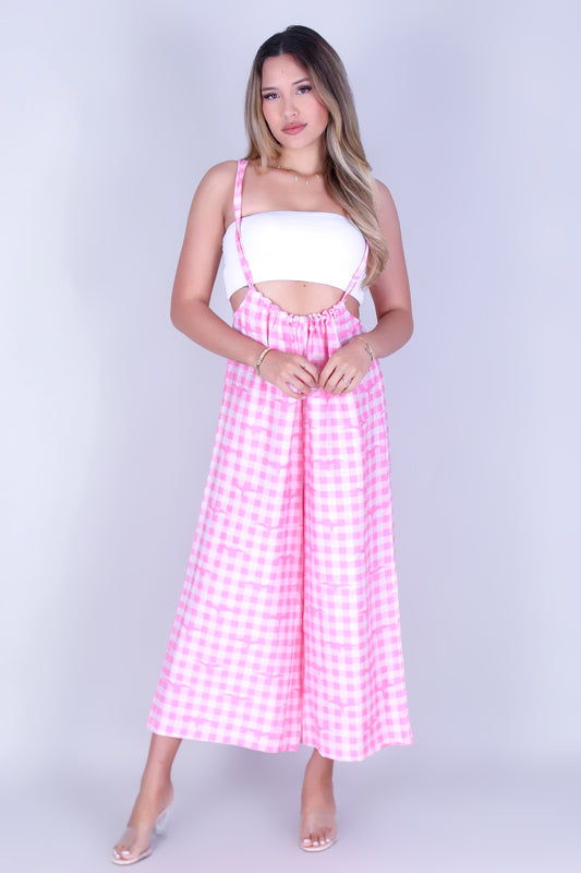 IWA PALAKA TIE-BACK OVERALL JUMPSUIT