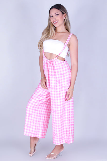 IWA PALAKA TIE-BACK OVERALL JUMPSUIT