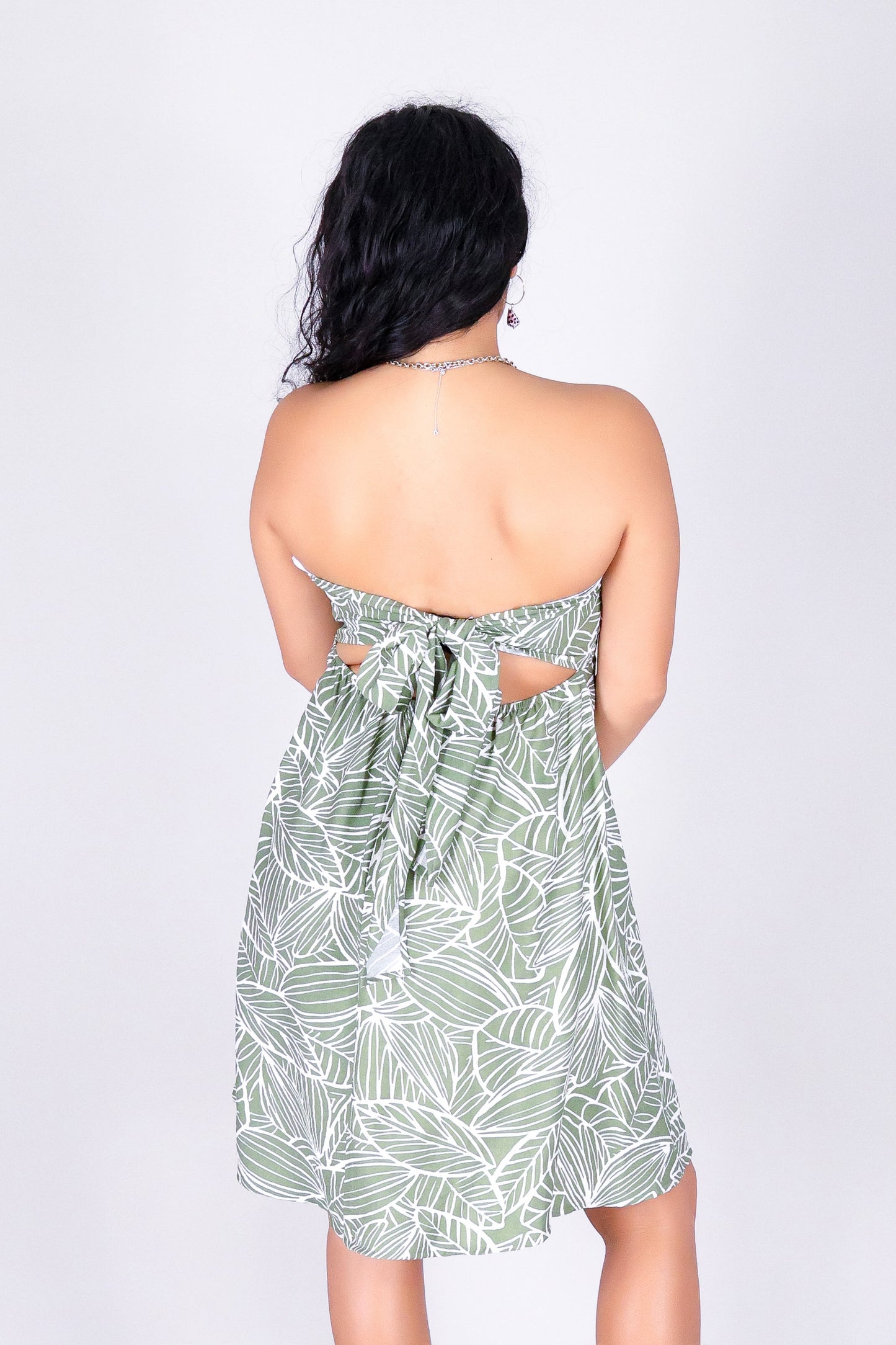 TROPIC PETAL SMOCK DRESS