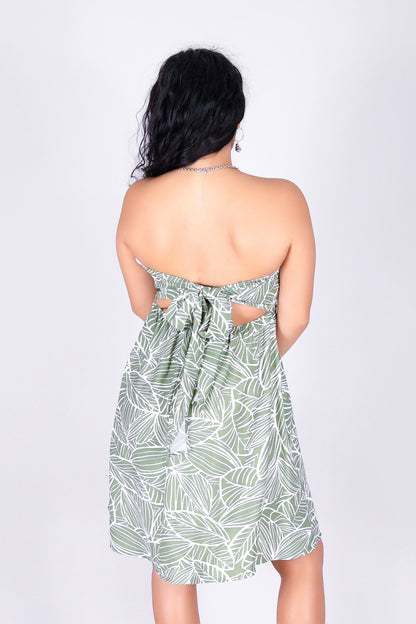 TROPIC PETAL SMOCK DRESS