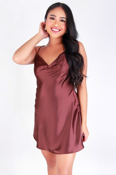 Jeans Warehouse Hawaii - S/L SHORT SOLID DRESSES - SLIP INTO CHIC DRESS | By HYFVE