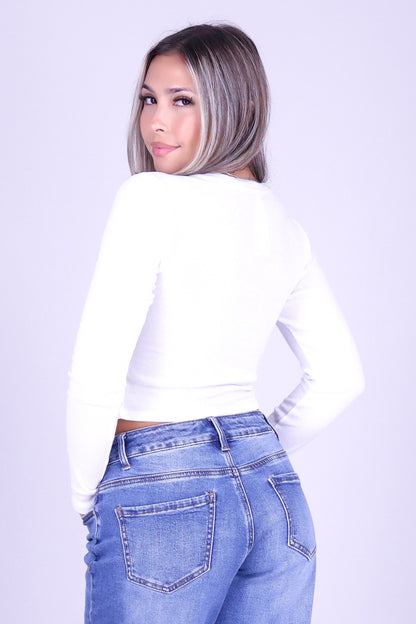 TAKE IT SLOW LONG SLEEVE TOP